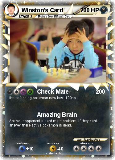 Pokemon Winston's Card