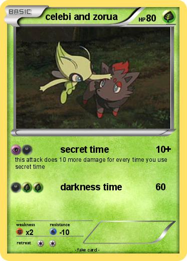 Pokemon celebi and zorua