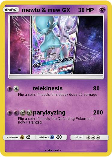 Pokemon mewto & mew GX