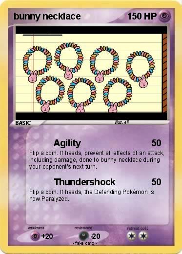 Pokemon bunny necklace