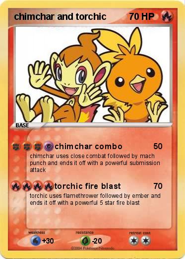 Pokemon chimchar and torchic