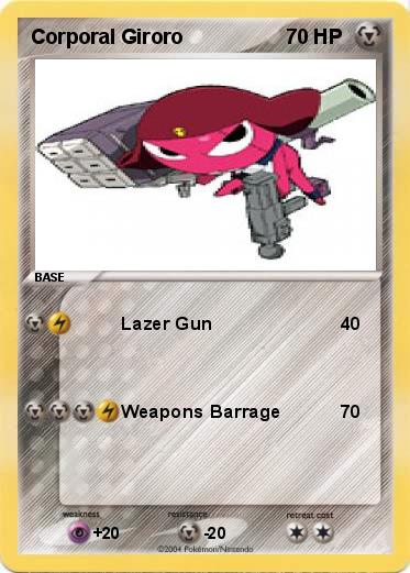 Pokemon Corporal Giroro