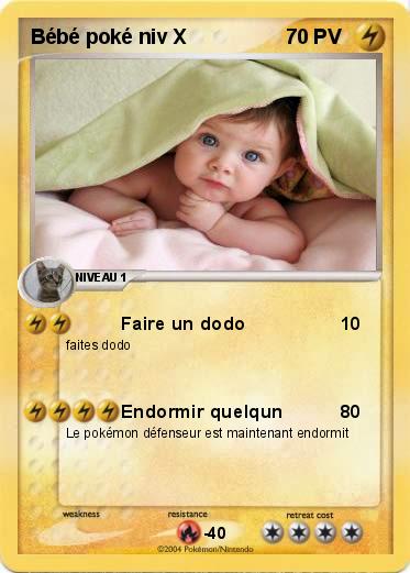 Pokemon Bébé poké niv X