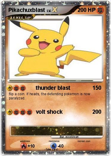 Pokemon Pikachuxblast