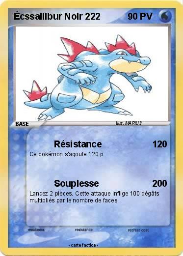 Pokemon Écssallibur Noir 222