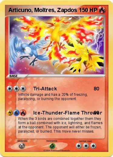 Pokemon Articuno, Moltres, Zapdos