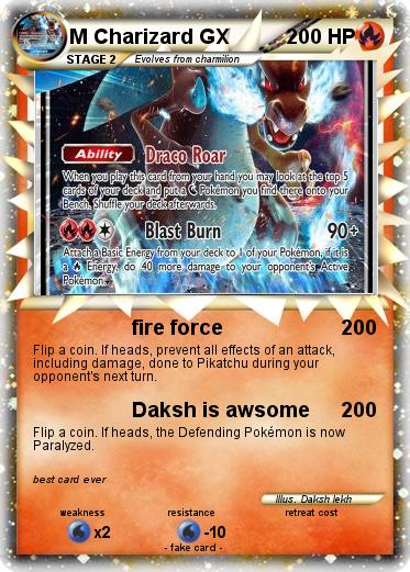 Pokemon M Charizard GX