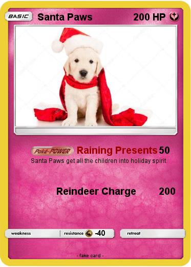 Pokemon Santa Paws