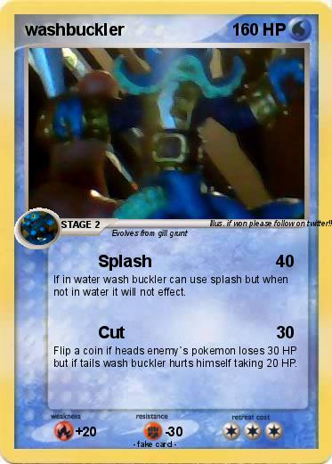 Pokemon washbuckler