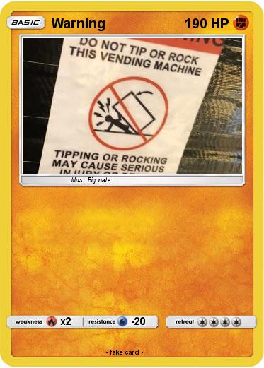 Pokemon Warning