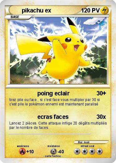 Pokemon pikachu ex