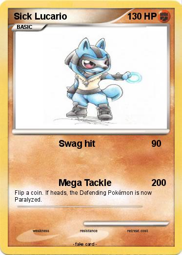 Pokemon Sick Lucario