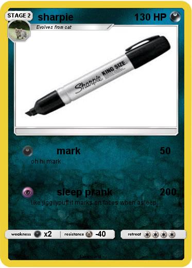 Pokemon sharpie