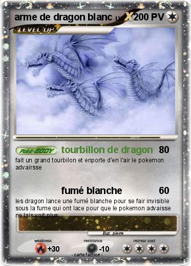 Pokemon arme de dragon blanc