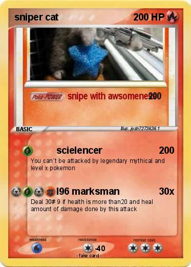 Pokemon sniper cat