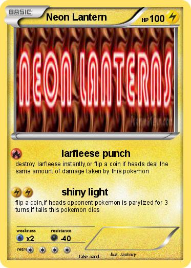 Pokemon Neon Lantern