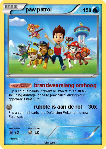 Pokemon paw patrol