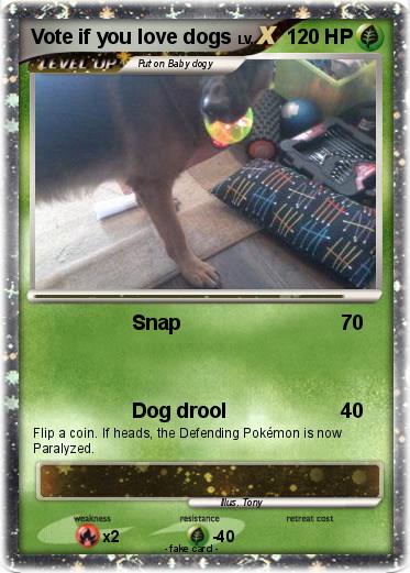 Pokemon Vote if you love dogs