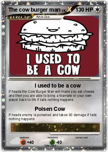 Pokemon The cow burger man