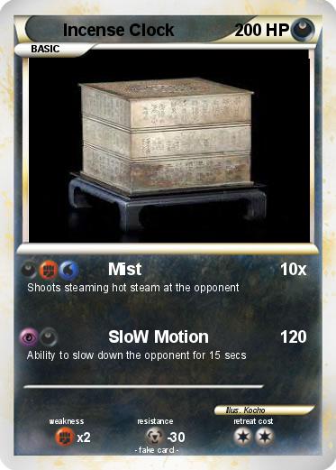 Pokemon Incense Clock