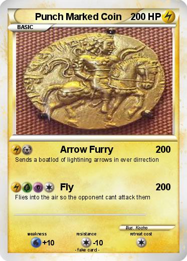 Pokemon Punch Marked Coin