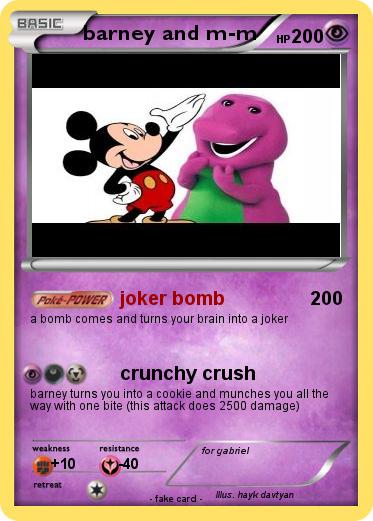Pokemon barney and m-m