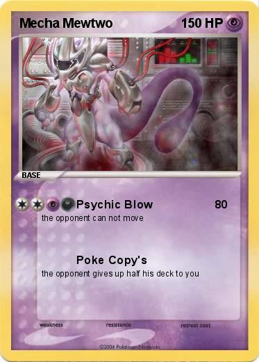 Pokémon Mecha Mewtwo 3 3 - Psychic Blow - My Pokemon Card