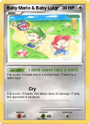 Pokemon Baby Mario & Baby Luigi