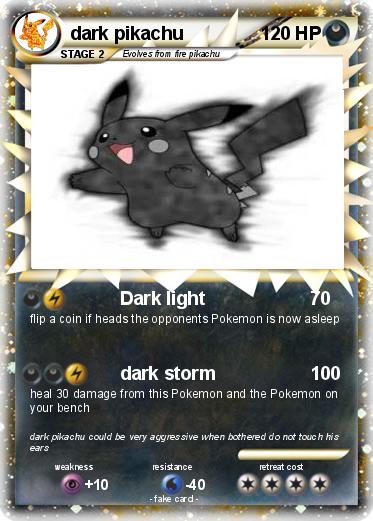 Pokemon dark pikachu