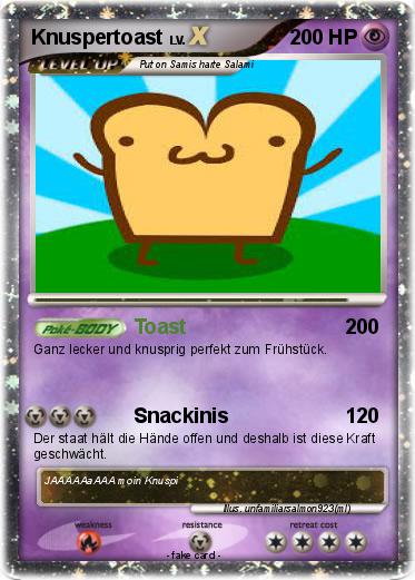 Pokemon Knuspertoast