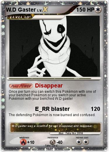 Pokemon W.D Gaster