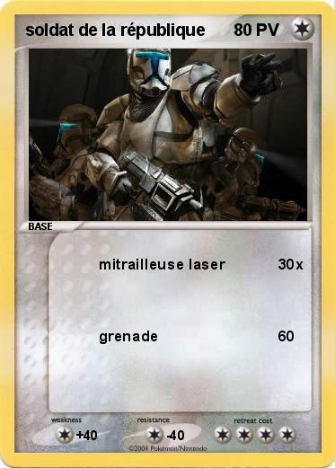 Pokemon soldat de la république