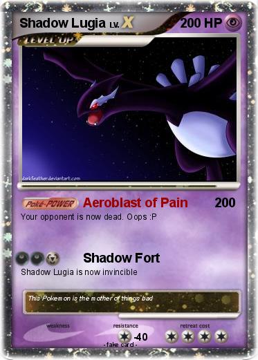 Pokemon Shadow Lugia