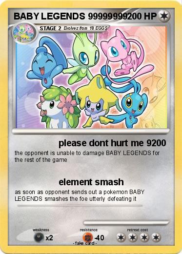 Pokemon BABY LEGENDS 99999999