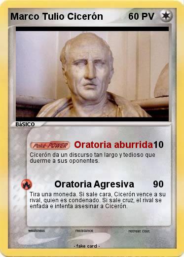 Pokemon Marco Tulio Cicerón