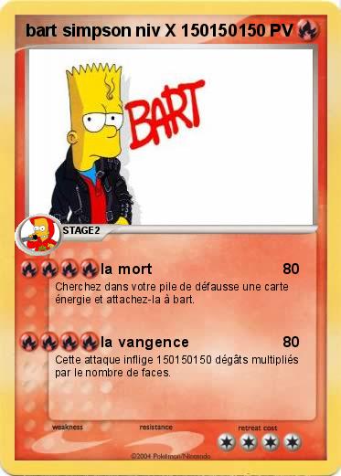 Pokemon bart simpson niv X 150150