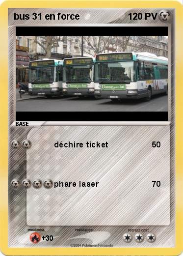 Pokemon bus 31 en force