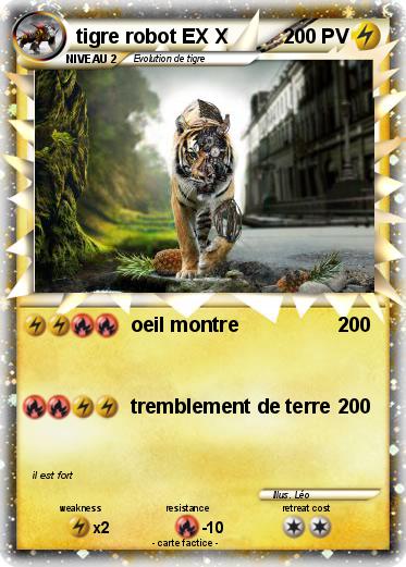 Pokemon tigre robot EX X