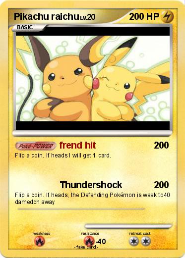 Pokemon Pikachu raichu