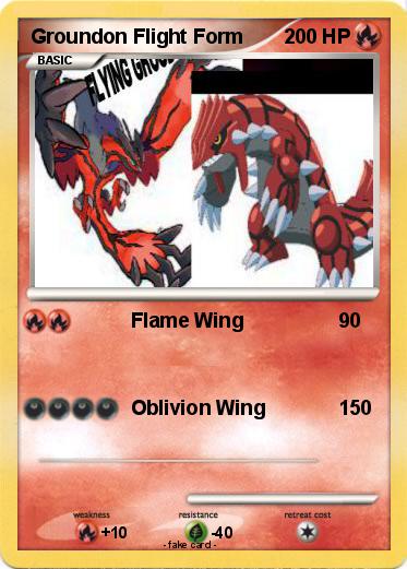 Pokemon Groundon Flight Form