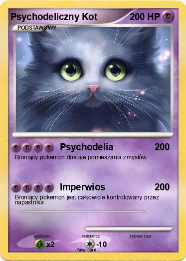Pokemon Psychodeliczny Kot