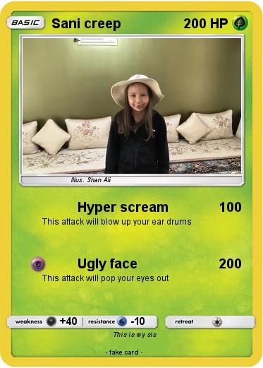 Pokemon Sani creep