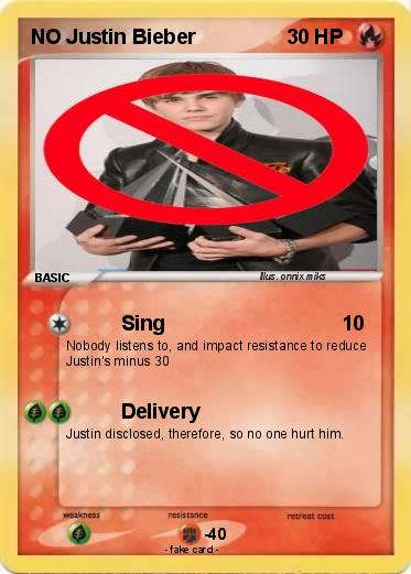 Pokemon NO Justin Bieber