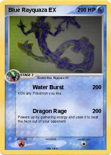 Pokemon Blue Rayquaza EX