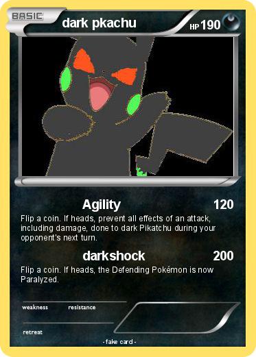 Pokemon dark pkachu