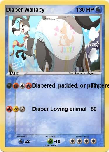 Pokemon Diaper Wallaby