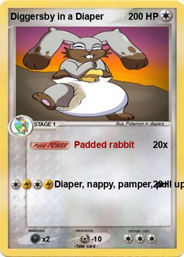 Pokemon Diggersby in a Diaper