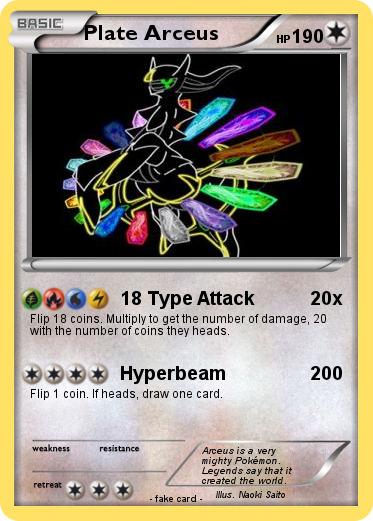 Pokemon Plate Arceus
