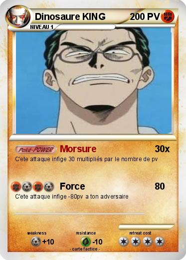 Pokemon Dinosaure KING