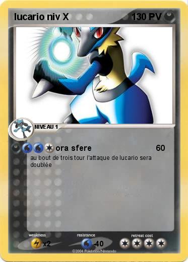 Pokemon lucario niv X